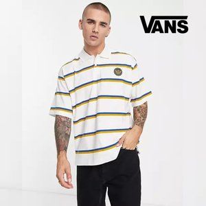 Vans Slack & Field Sealed Knit Men's Stripe Heavyweight Polo Shirt